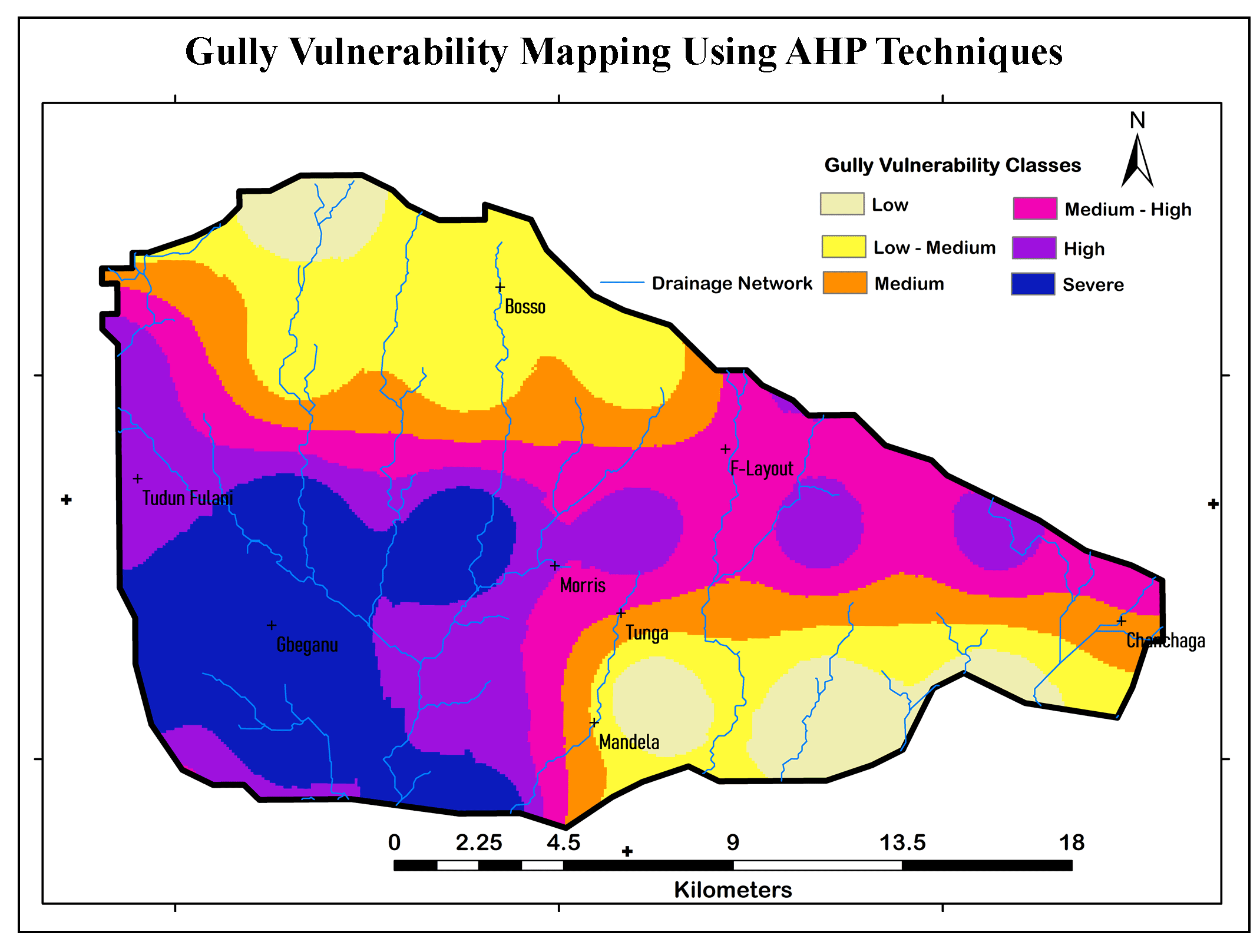 GIS-based MCDA for Gully Vulnerability Mapping Using AHP Techniques